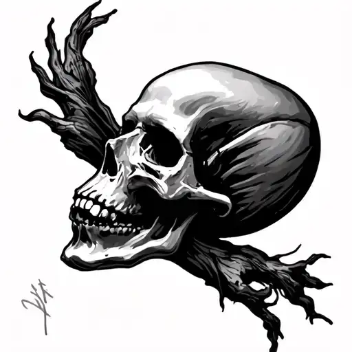 Death Is Certain Life Is Not tattoo design idea