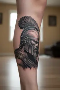 spartan warrior tattoo design idea