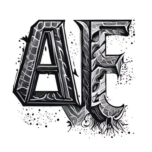 Abc Blocks tattoo design idea