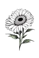 Gerbera tattoo design idea