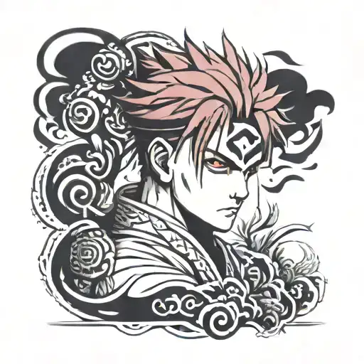 gaara's love kanji tattoo design idea