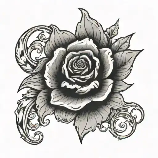tooled leather tattoo design idea