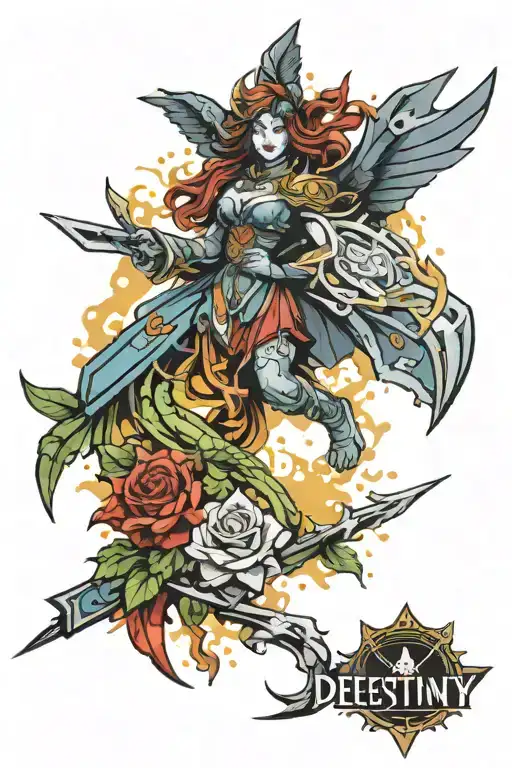 destiny tattoo design idea