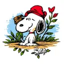 Snoopy tattoo design idea