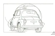 fiat luxury tattoo design idea