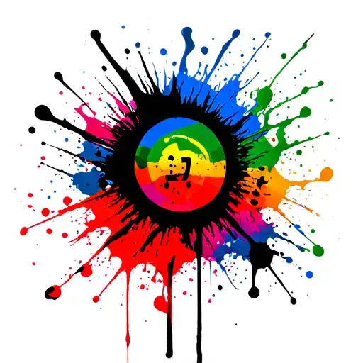 Pride colorful tattoo design idea