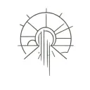 Sun rays with clouds surrounding words tattoo design idea