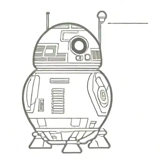 Starwars r2d2 leila princess tattoo design idea