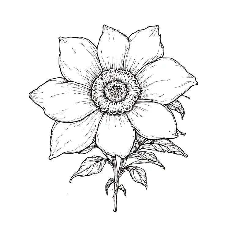 sundrop flower from tangled and leopard print surrounded tattoo design idea