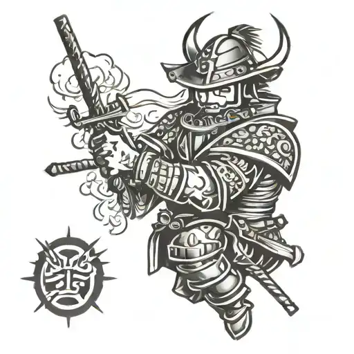 ronin tattoo thigh tattoo design idea
