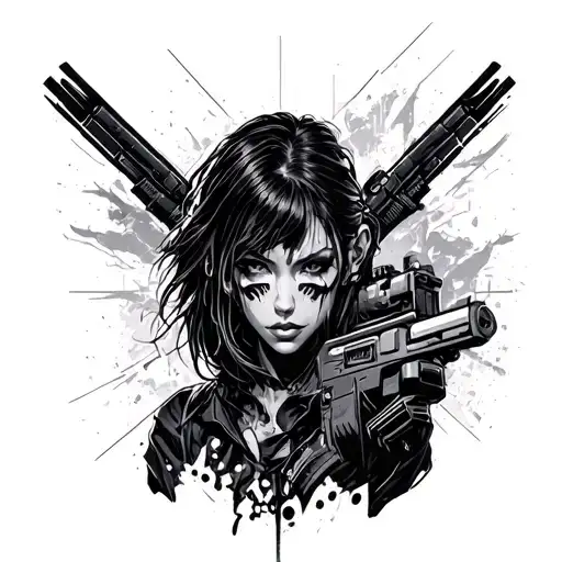 Cyberpunk 2077 tattoo design idea