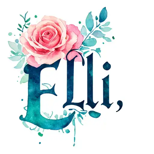 "Eli" Tattoo for a nephew tattoo design idea