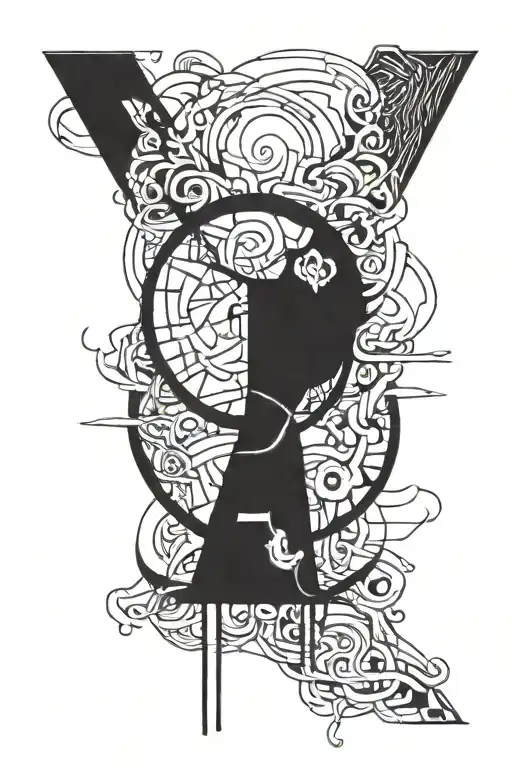 the word perception in a cool font tattoo design idea