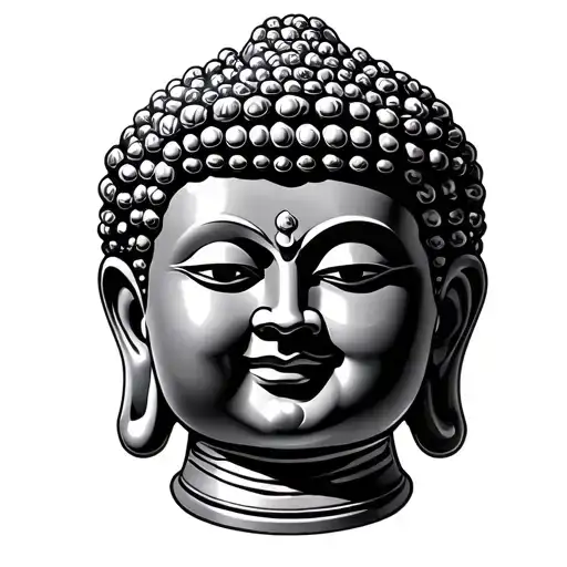 simple 1.5 h 1.3 w fat Buddha with 100 dollar bill tattoo design idea