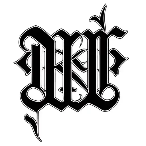 "Nakela" Ambigram tattoo that says "Nakela" and spells "Doonie" backwards tattoo design idea