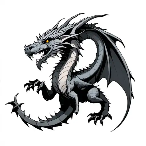Norse Dragon tattoo design idea