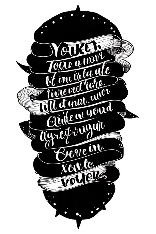Bible verse with color tattoo design idea