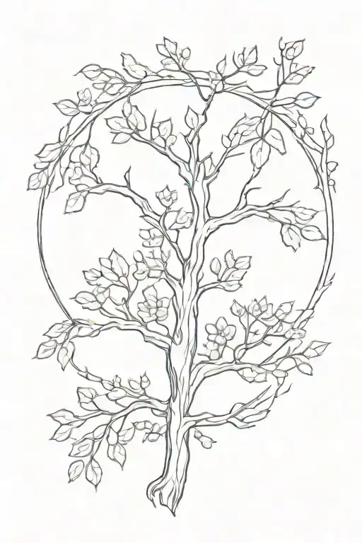 treaty oak revival tattoo design idea