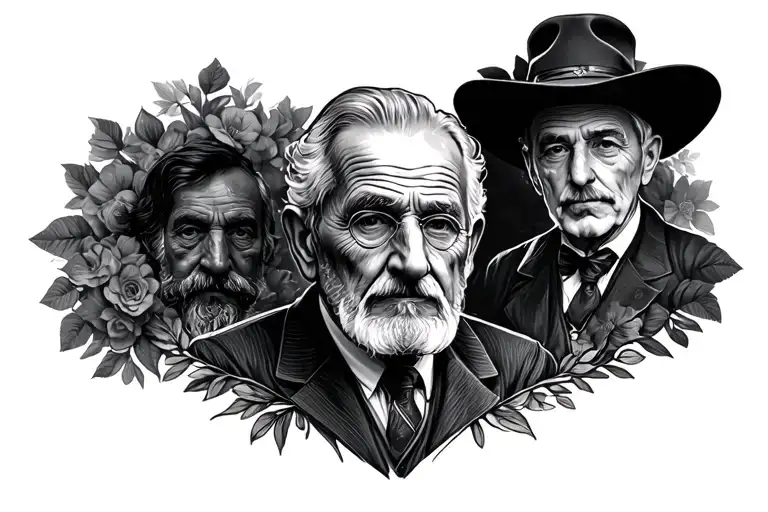 Grandfather Memorial tattoo design idea