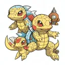 Squirtle Squad and Cubone  tattoo design idea