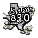 "Eastside 830 nucas Texas " gangsta with brick money cloud background tattoo design idea