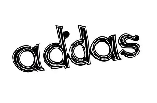 "Adidas" tattoo design idea