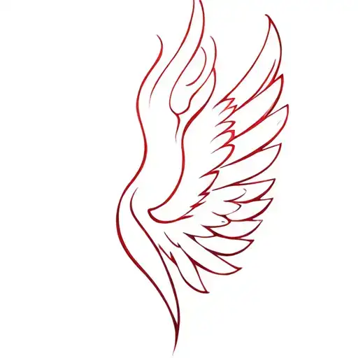 winx layla wing, fire, number 1 tattoo design idea