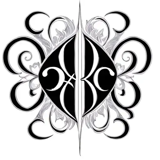 Two Word Ambigram Generator tattoo design idea