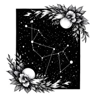 andromeda constellation tattoo tattoo design idea