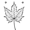 maple leaf with Ankor Wat and philippines sun and stars tattoo design idea