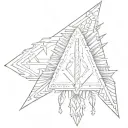 Native American arrowhead tattoo design idea
