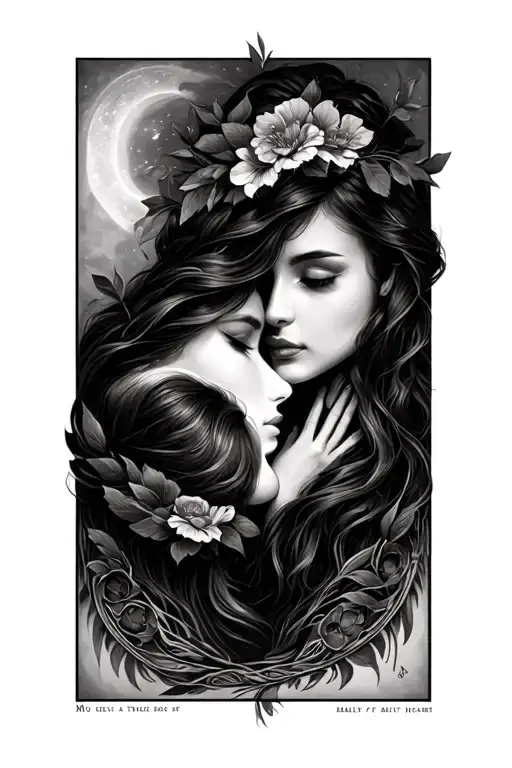 Tho my eyes can't see help my heart believe in" Include a symbol of family  tattoo design idea