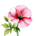 geranium tattoo design idea