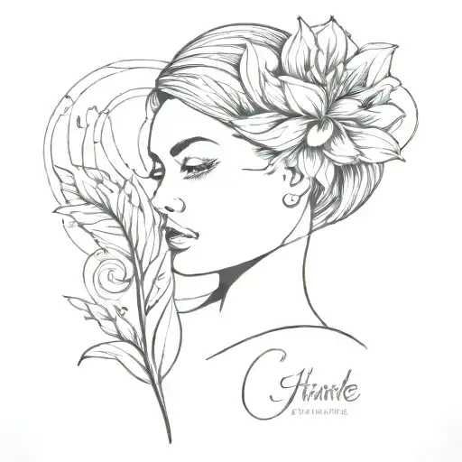 positive mental attitude tattoo design idea