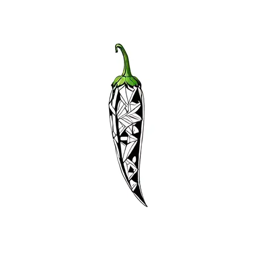 chili pepper tattoo design idea
