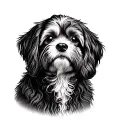 Cockapoo tattoo design idea