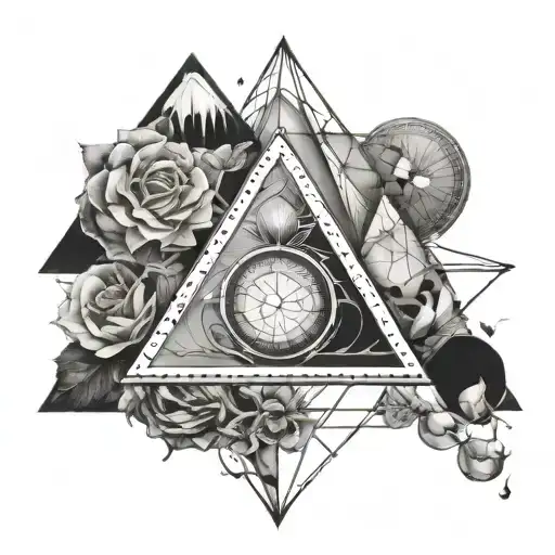 I want a tattoo that represents my therapy. It must reference the cognitive triangle tattoo design idea