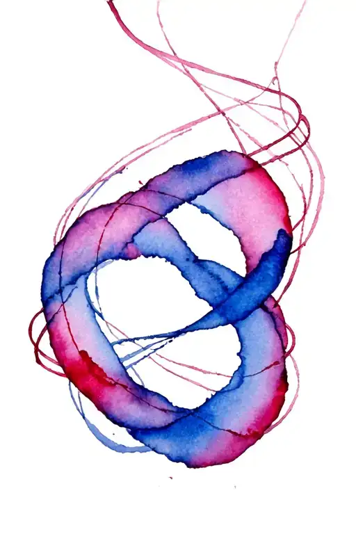 red string theory interwoven tattoo design idea