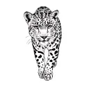 a snow leopard tattoo design idea