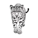 a snow leopard tattoo design idea