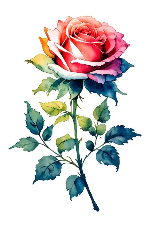 humble beast rose tattoo design idea