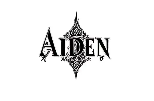 "Aiden" tattoo design idea