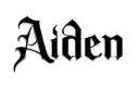 "Aiden" tattoo design idea