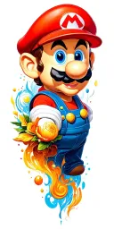 mario tattoo design idea