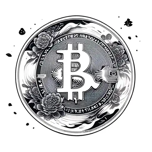 Japanese Coin tattoo design idea