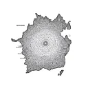 Laos map wit tattoo design idea