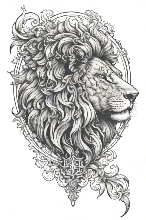Lion of judah tattoo design idea