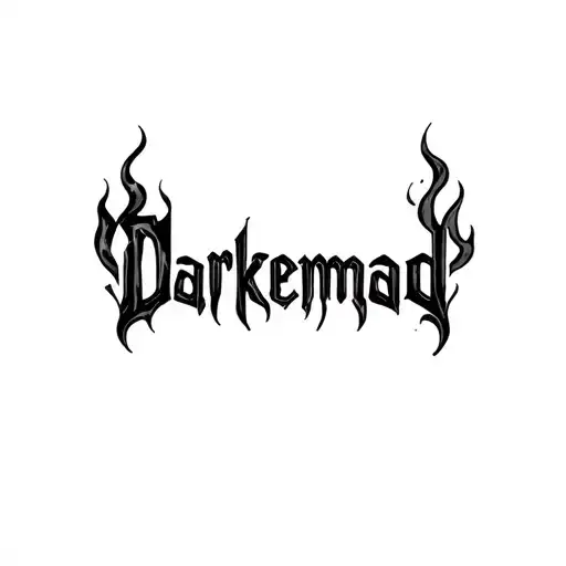 "Darkemmad " flame burns tattoo design idea