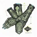 synthetic anatomy arm sleeve tattoo design idea