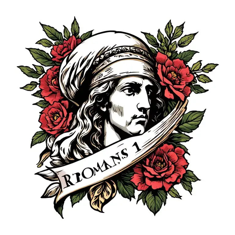 Romans 8 18 tattoo design idea